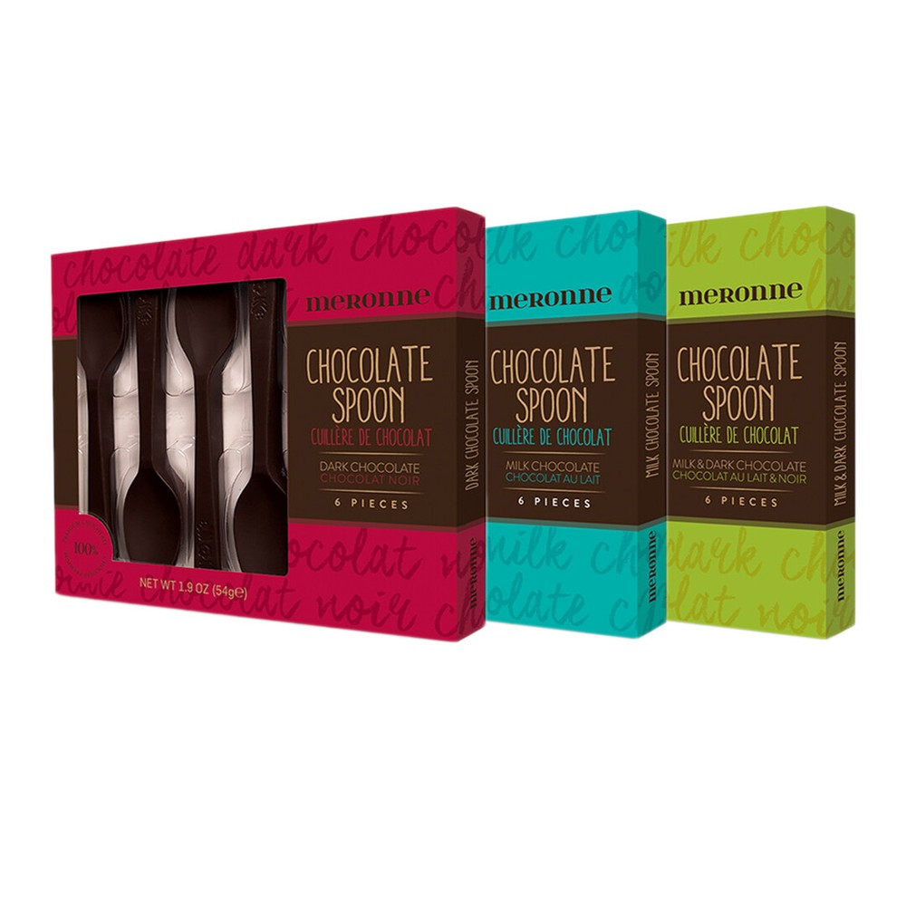 Meronne Chocolate Spoon (3 PACK) 11 DIFFERENT FLAVORS