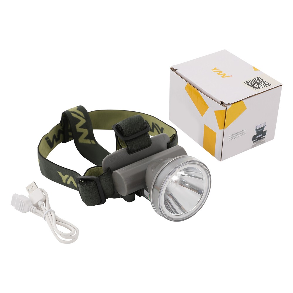 Rechargeable LED Diving Headlamp with Adjustable Angle and Waterproof Design