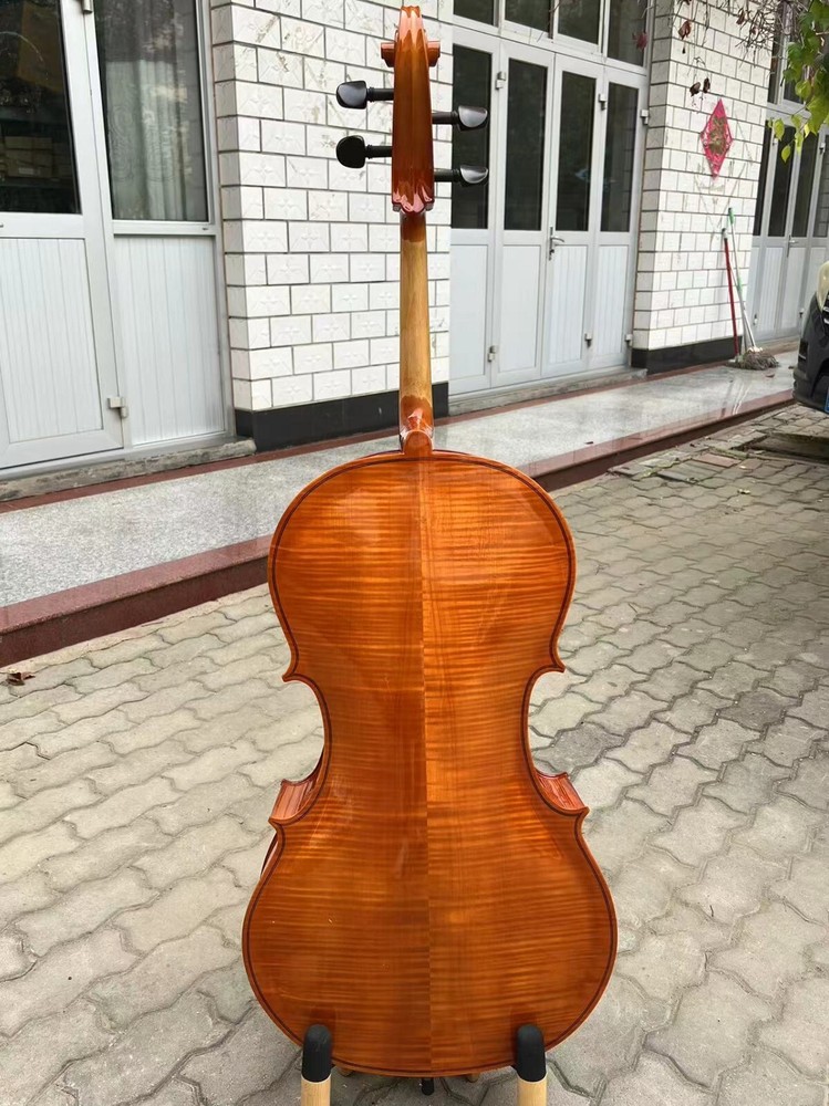 Stradivarius style 4 Strings Student Cello 4/4 with bow/Bag,flame back