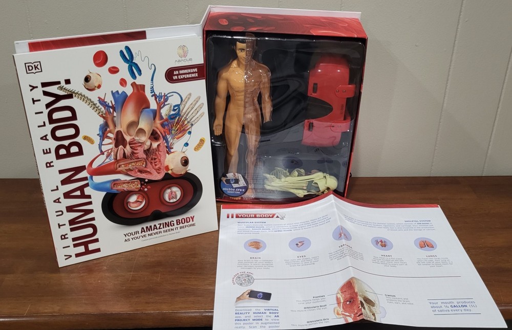 Abacus Brands Virtual Reality Human Body Learning Activity Set VR Goggles