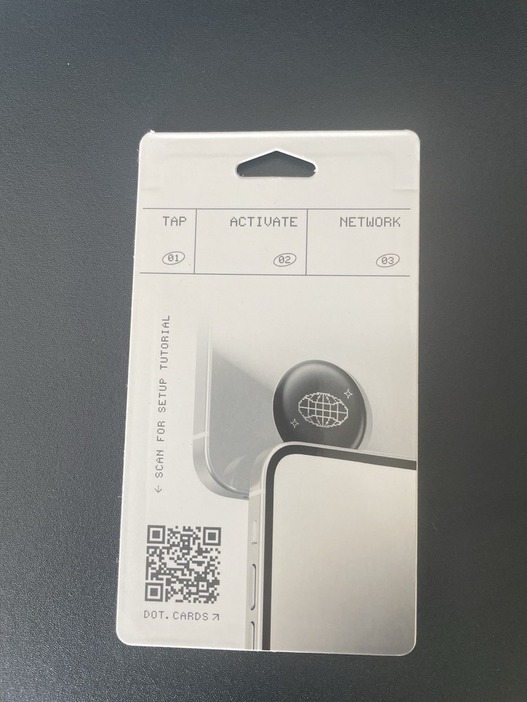 NEW dot.class White Digital Networking Business Card Tap Share iPhone /Android