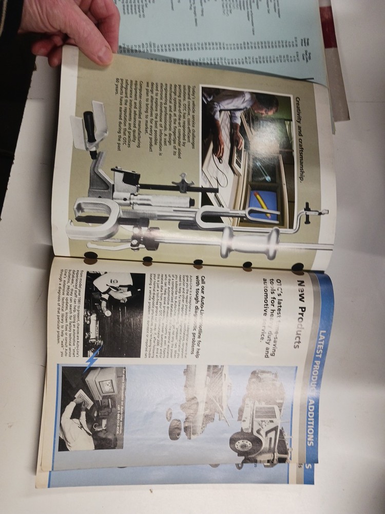 Vintage OTC Tools Catalog, Price Lists, 1990?, used