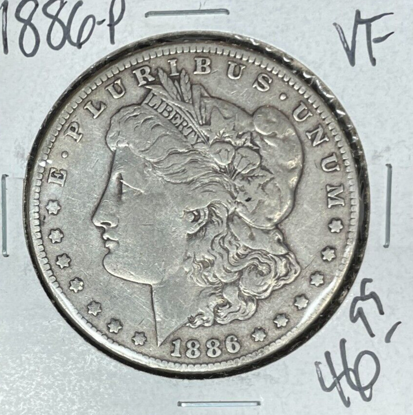 1886-P MORGAN SILVER DOLLAR ~ VF ~NICE COIN~