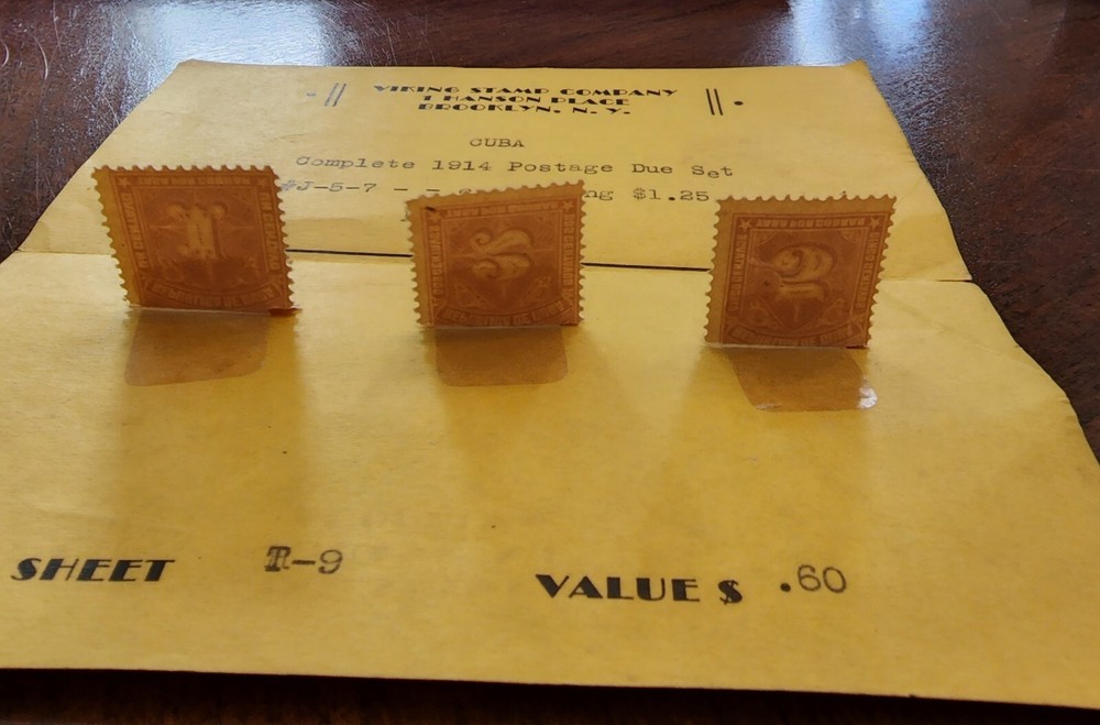 1914 (West Indes) Complete Postage Due Set #j 5-7