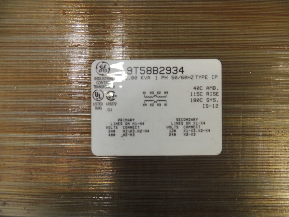 GENERAL ELECTRIC Transformer 9T58B2934