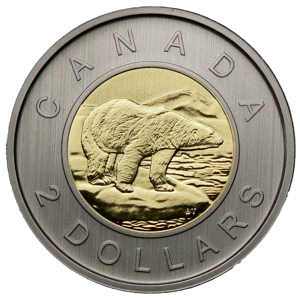 Canada $2 DOLLARS 2017 Polar Bear  Specimen Mint UNC
