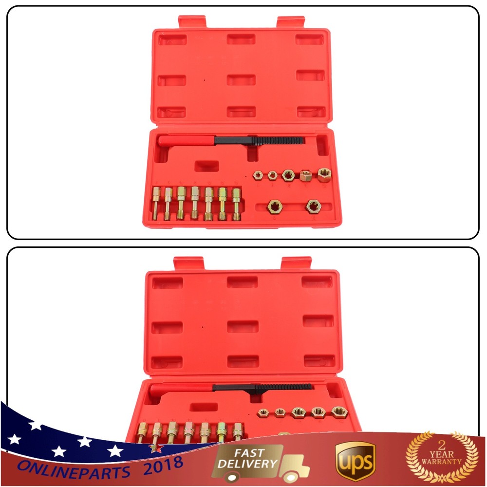 Thread Restorer Tool Thread Set 15Pcs Metric Thread Chaser Set M6 M8 M10 M12