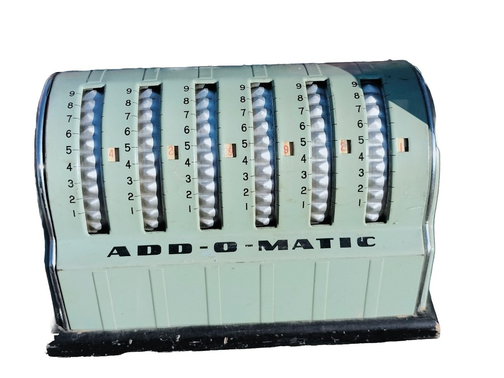 Vintage Add O Matic Adding Machine Calculator