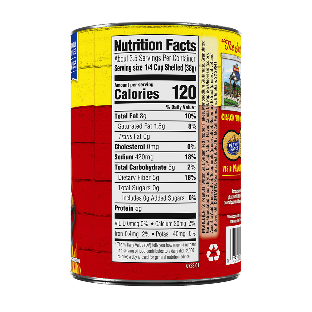Cajun Boiled Peanuts, (13.5oz cans) 3 Pack - Peanut Patch