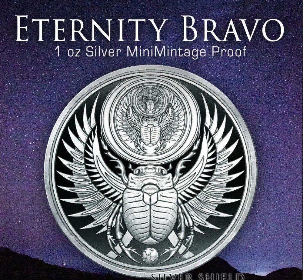 2022 SILVER SHIELD CONSCIENTIA ETERNITY BRAVO 1 OZ SIVER PROOF