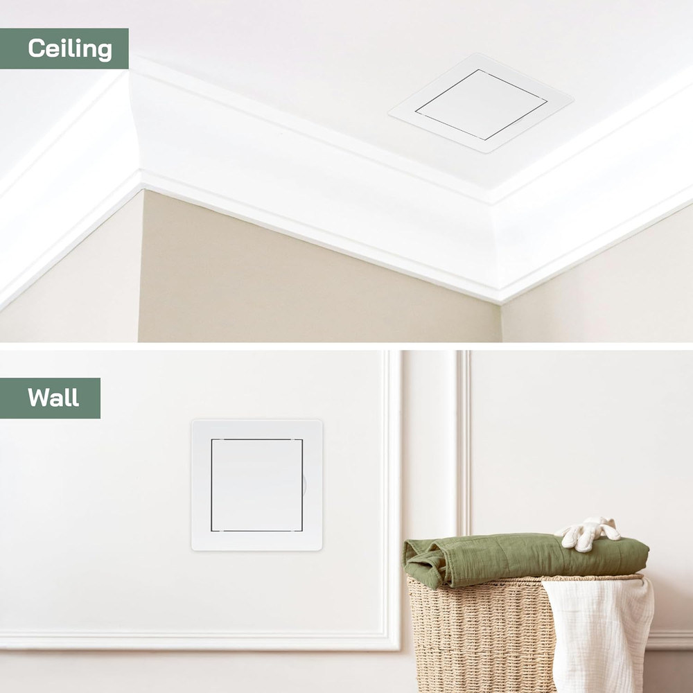 4 x 4 Access Panel - Easy Doors ABS Plastic for Drywall Wall and Ceiling Electr