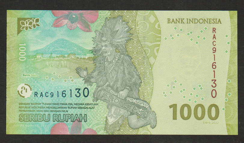 INDONESIA BANKNOTE 1000 RUPIAH 2022 UNC