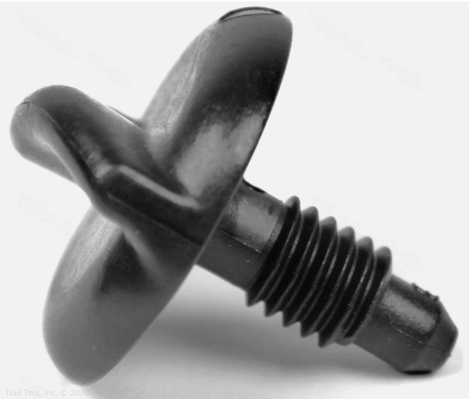 3-Pack Saris Bones Bicycle Rack Replacement Knobs with Nuts 3-Knobs + 3-Nuts