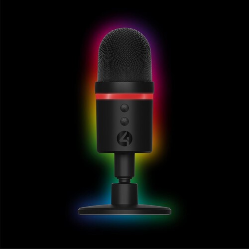 PC Accessory: 4Gamers Light Up Streaming Microphone [New ] Playstation 5