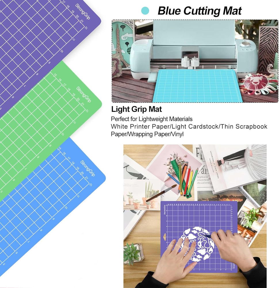 6PCS Cutting Mats Compitable with Explore Air 2/Air/One/Maker 3/Maker 3PCS 12X24