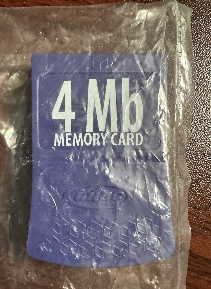 Intec Inc 4 MB Gamecube Blue Memory Card Sealed