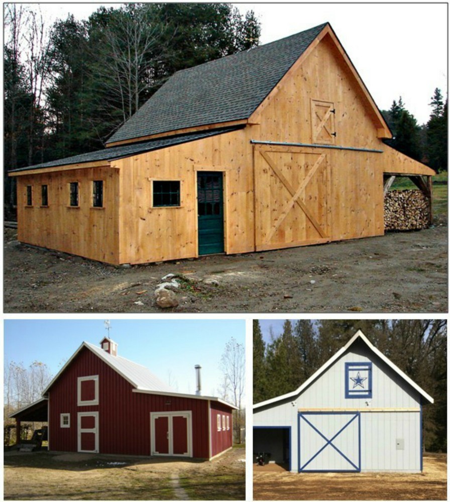 44 Pole-Barn Designs with Lofts - Complete Construction Plans (B7)