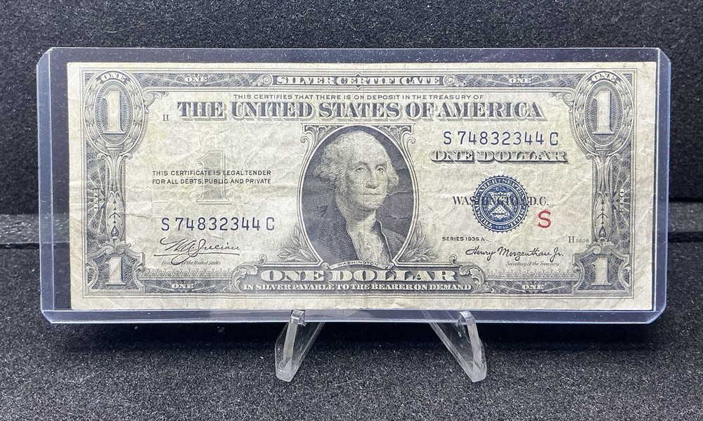 FR. 1610 1935-A $1 ONE DOLLAR SILVER CERTIFICATE NOTE “EXPERIMENTAL S” Z203