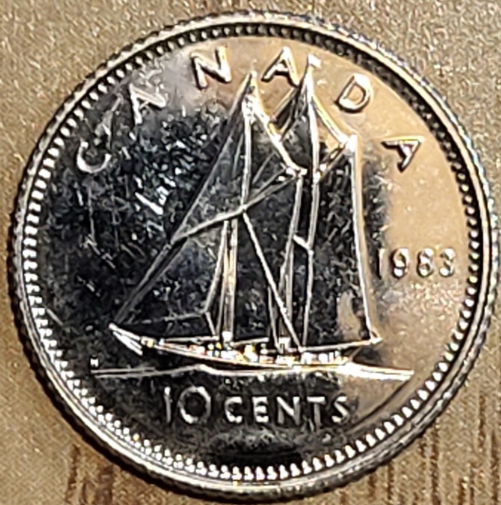 1983  Canada  10 Cent   Coin   N184
