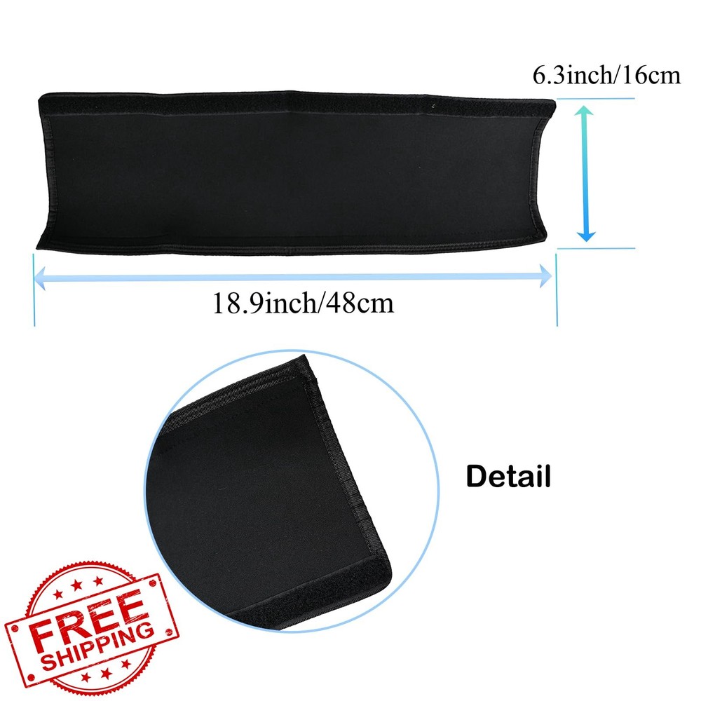 Universal Stroller Handle Sleeve Cover Pad Black 18.9"x6.3"