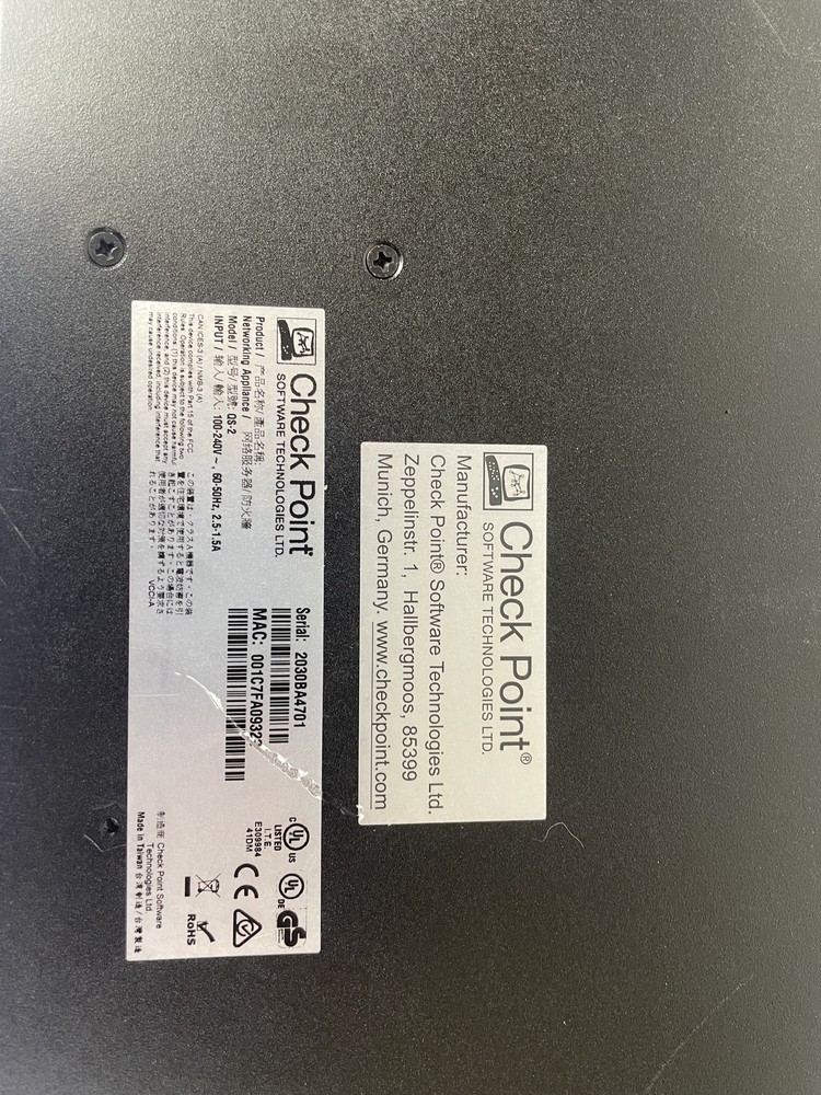 CHECK POINT QUANTUM 6200 SECURITY GATEWAY QS-2