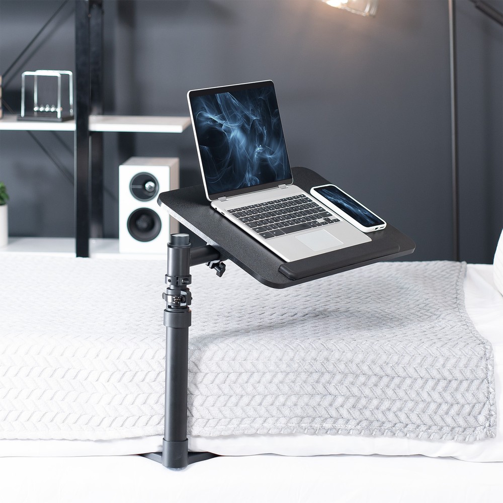 Sidekiix Overbed Table with Under Mattress Support, Adjustable Tray