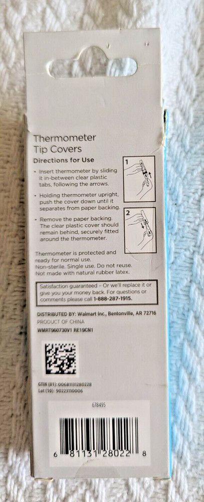 Equate Thermometer Tip Covers 30 Count (New)