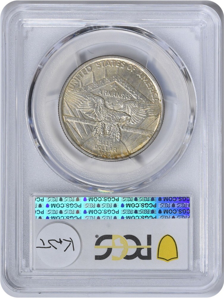 Arkansas Commemorative Silver Half Dollar 1937 MS65 PCGS