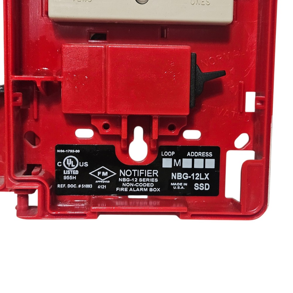 NOTIFIER NBG-12LX Fire Alarm Addressable Pull Station
