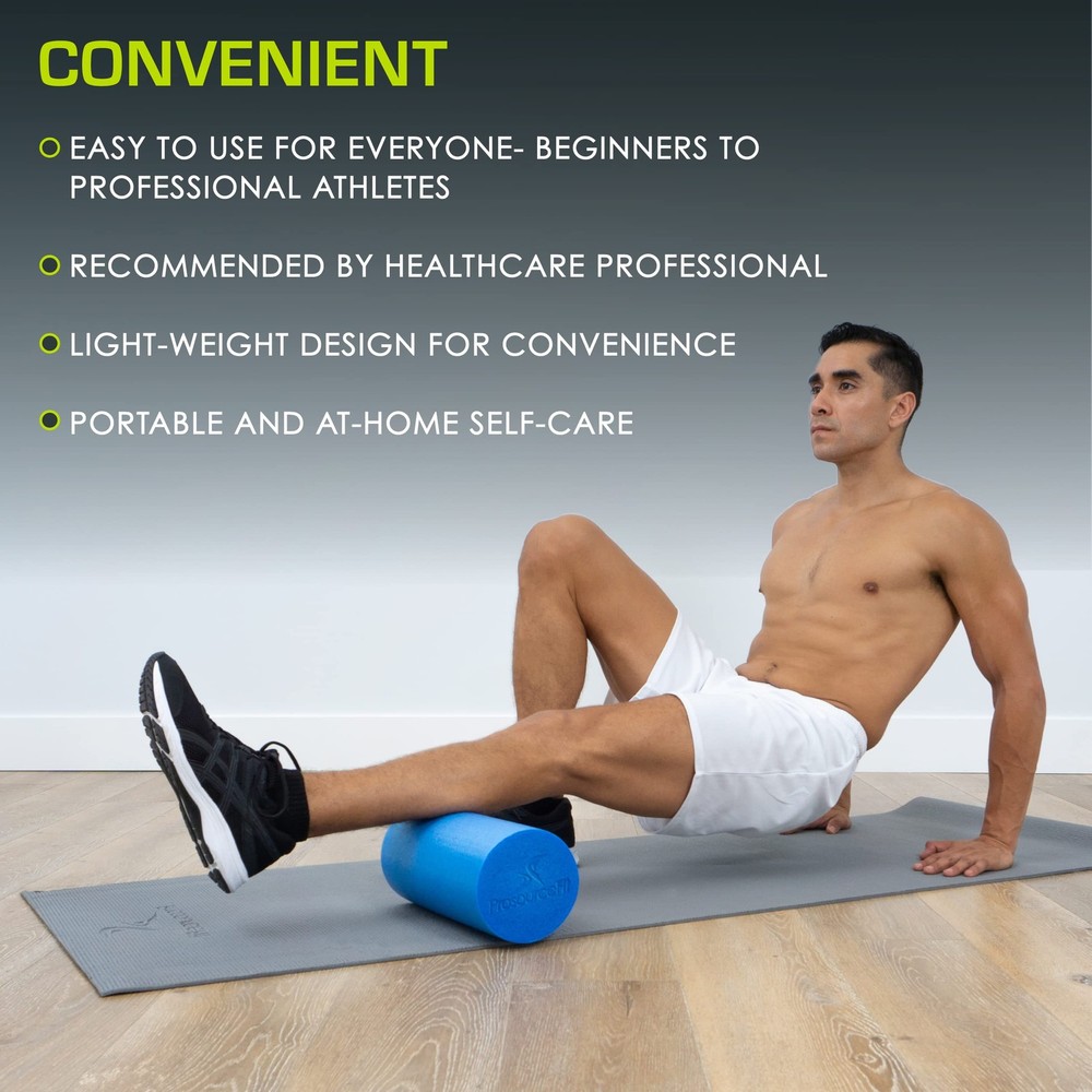 Flex Foam Rollers for Muscle Massage, Physical Therapy, Core & Balance Exercises