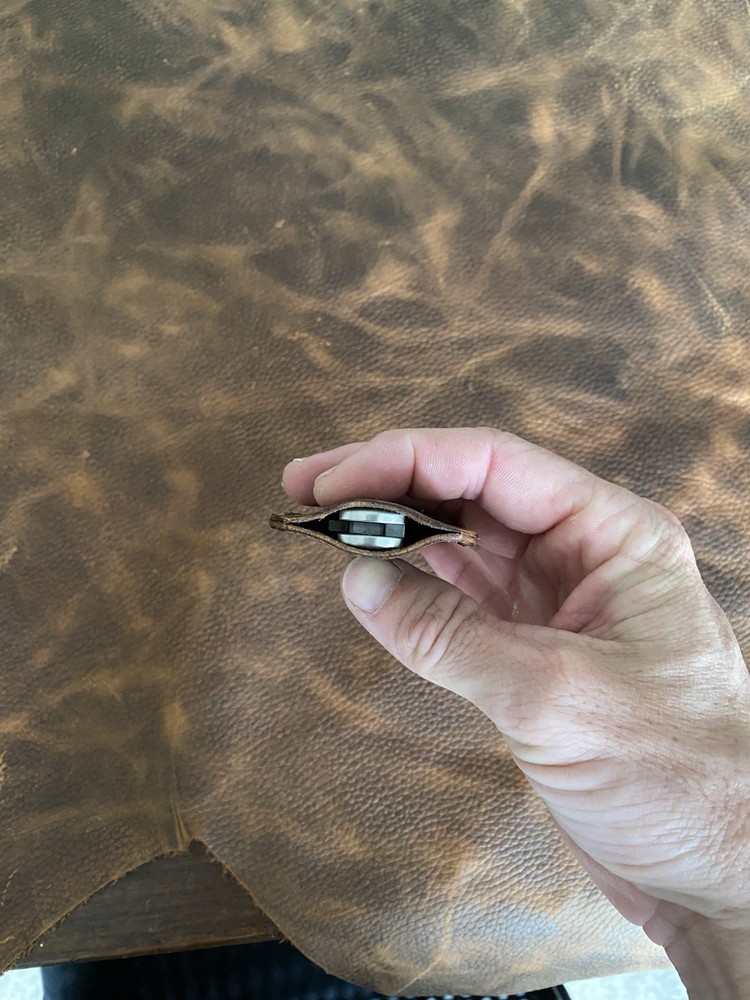 Jack Wolf Gateway Barlow-Abalone Handle w/ Handmade Custom Leather Sheath!