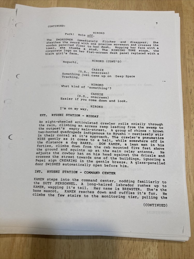Vintage Original Aliens VS Predator Movie Script Awesome