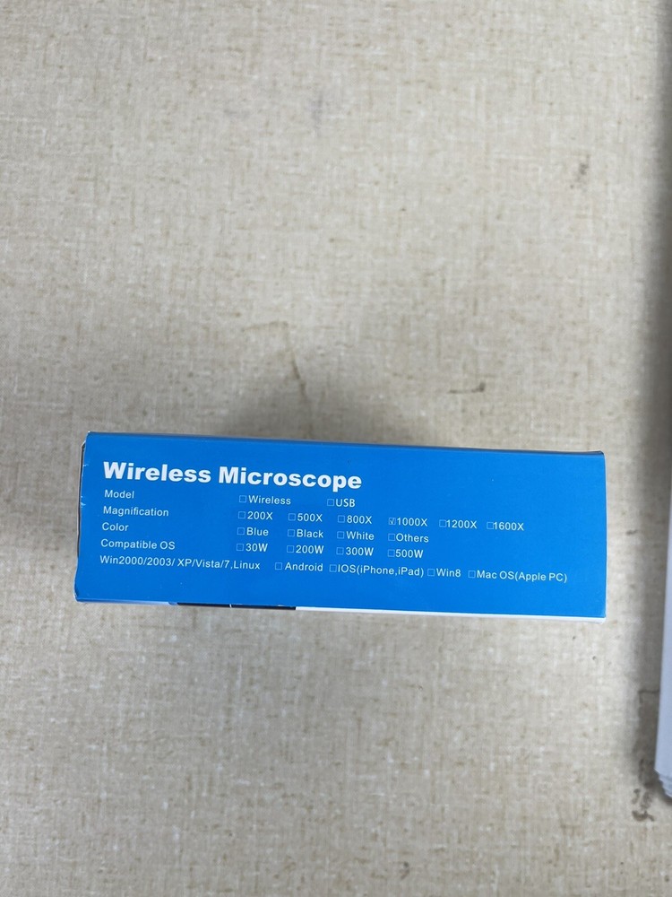 8 LED 1000X 10MP USB Digital Microscope Endoscope Magnifier Camera with Stand