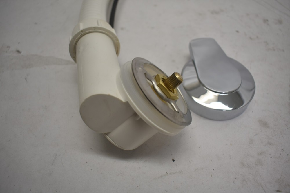 Endurance 1.5-in Chrome Cable Drive Drain with PVC Flexible 3778502 (161-E1)