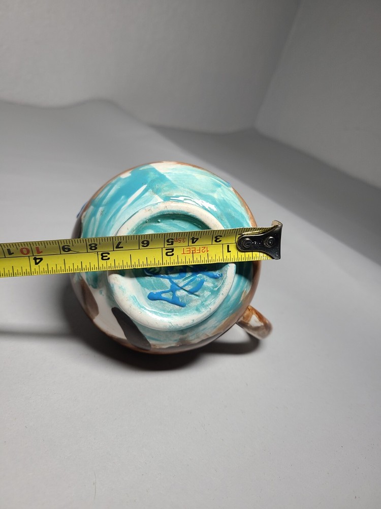 Vintage "30 CUP" Art Pottery Creamer Signed AG