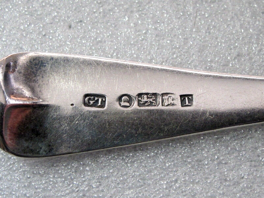 1815 GEORGE III STERLING SILVER TABLE / SERVING SPOON EXETER G. TURNER