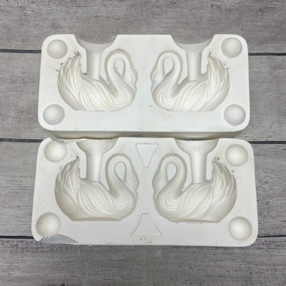 Holland Mold Ceramic Casting Mold Two Swans Shape #H-2453