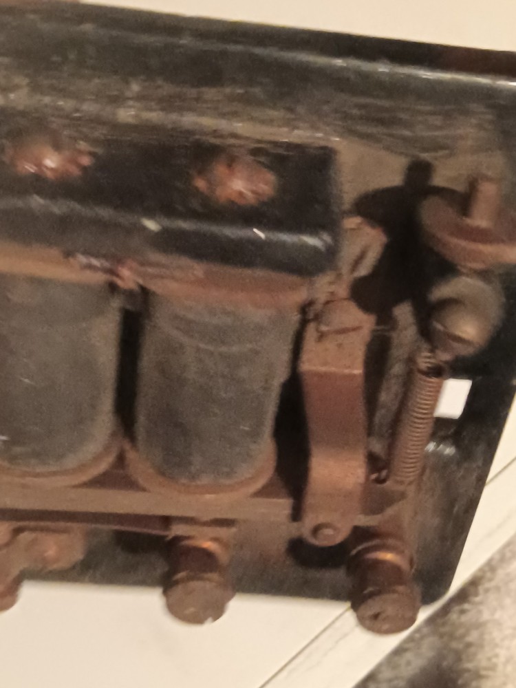 Vintage Edwards Cast Iron And Brass Electrical Relay Component