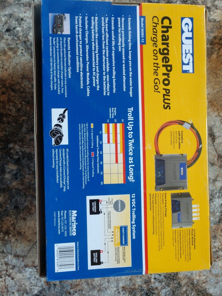 Guest Charge Pro Plus 12 Volt 8 Amp Model 36082-12 Trolling Longer