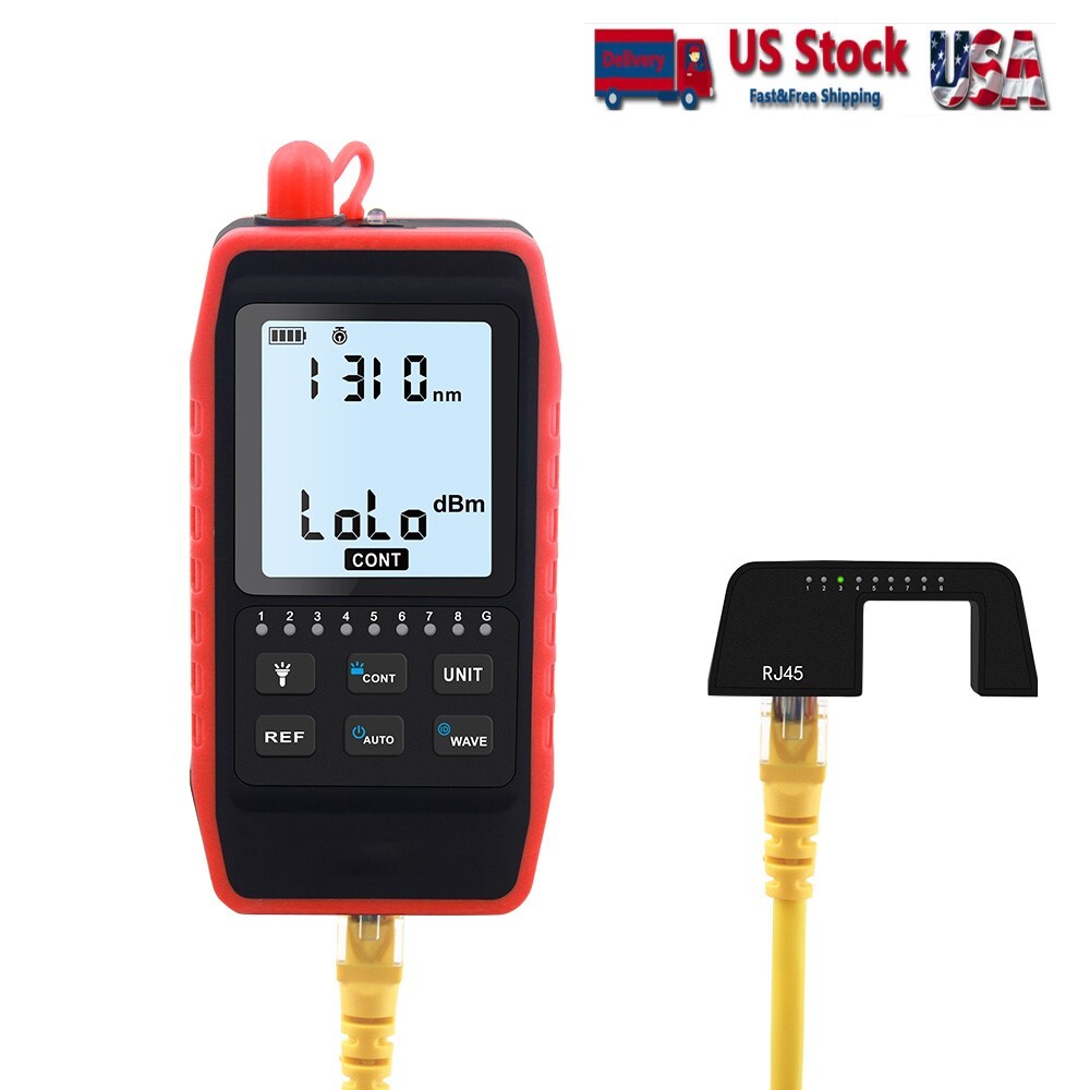 VXSCAN NF-908 MINI Optical Power Meter RJ45 Network Test  Portable