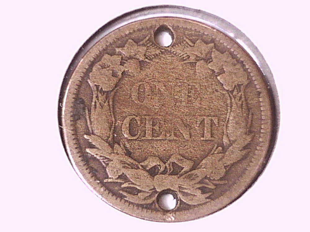 1858 Flying Eagle Cent Genuine Raw Ungraded 00619