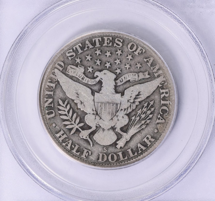 1913-S Barber Half Dollar : PCGS VG08