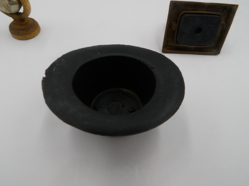 2 Vintage MASONIC Dashboard Magnetic Emblems & Plastic Top Hat