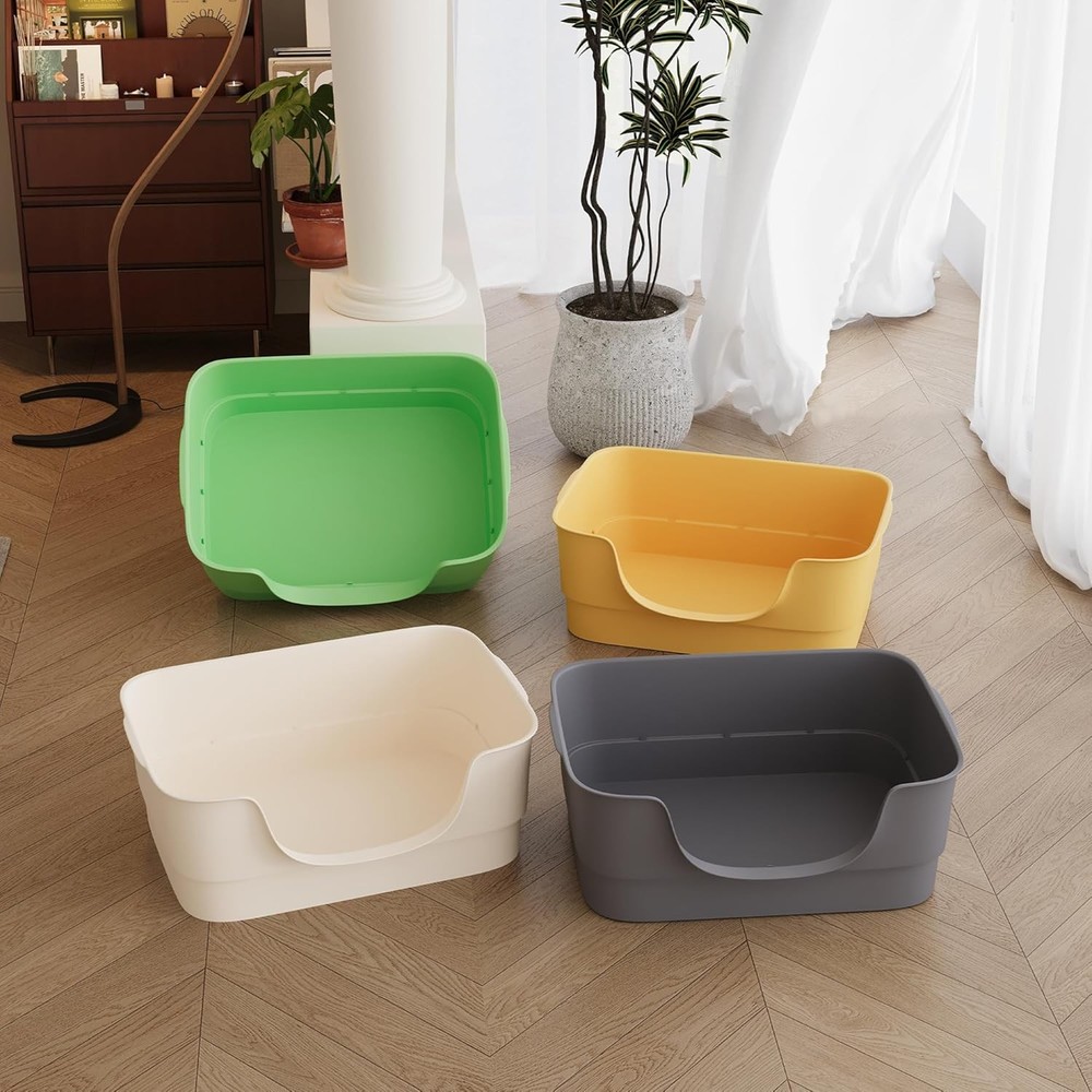 Extra Large Cat Litter Box Big Cats High Sides & Low Enter Design