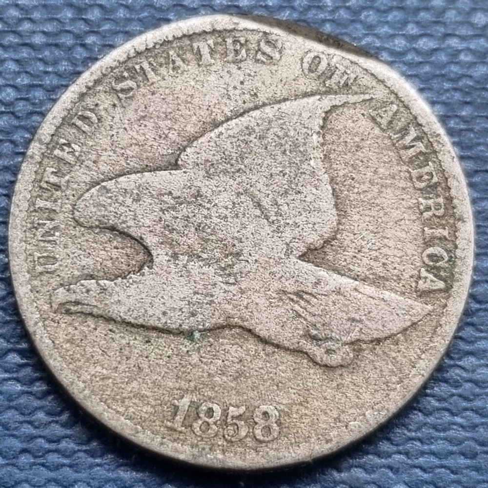 1858 Flying Eagle Cent 1c Circulated #101085