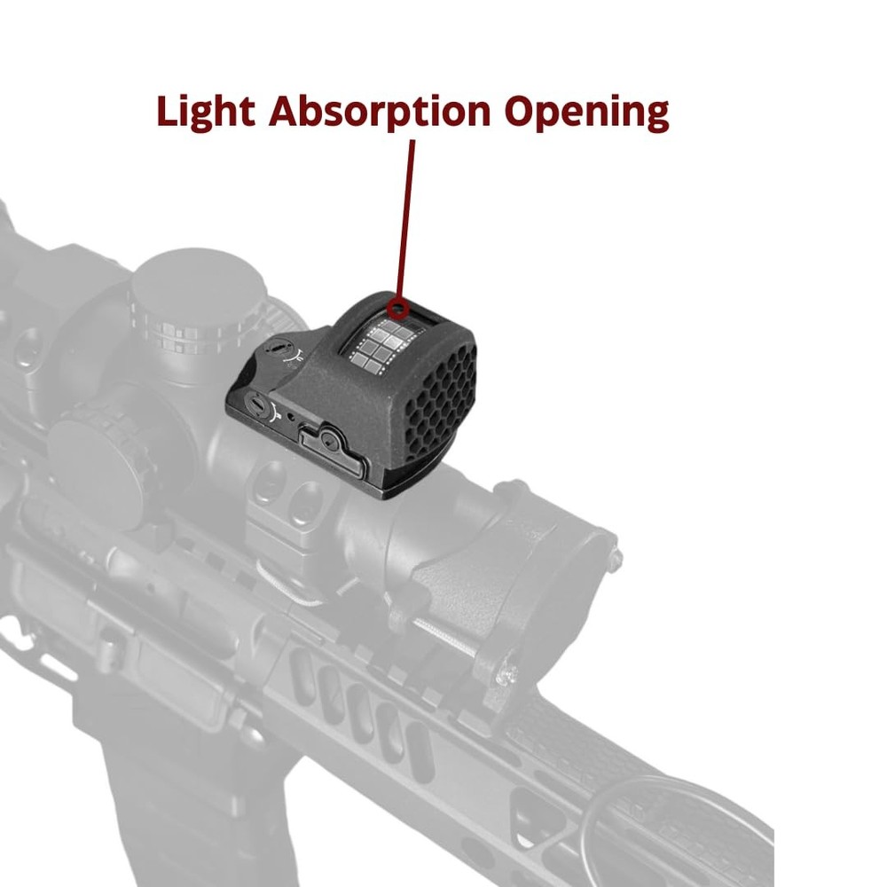 Killflash Compatible for Holosun 507C / 407C | Red Dot Lens Cap | Hex Black