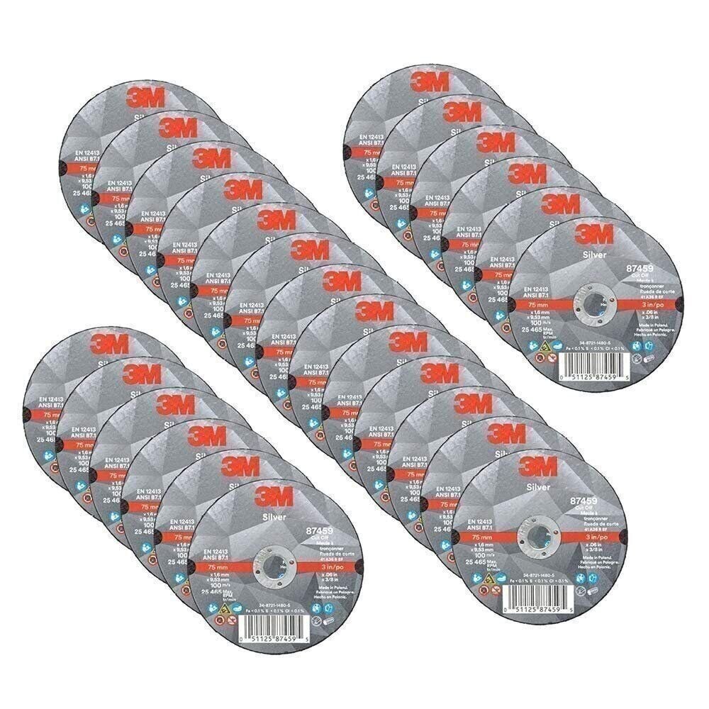 3M Silver Cut-Off Wheel, Precision Shaped Ceramic, Long-Lasting