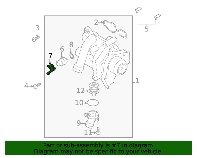 Genuine Audi Temp Sensor Retainer Spring 06H-121-142-C
