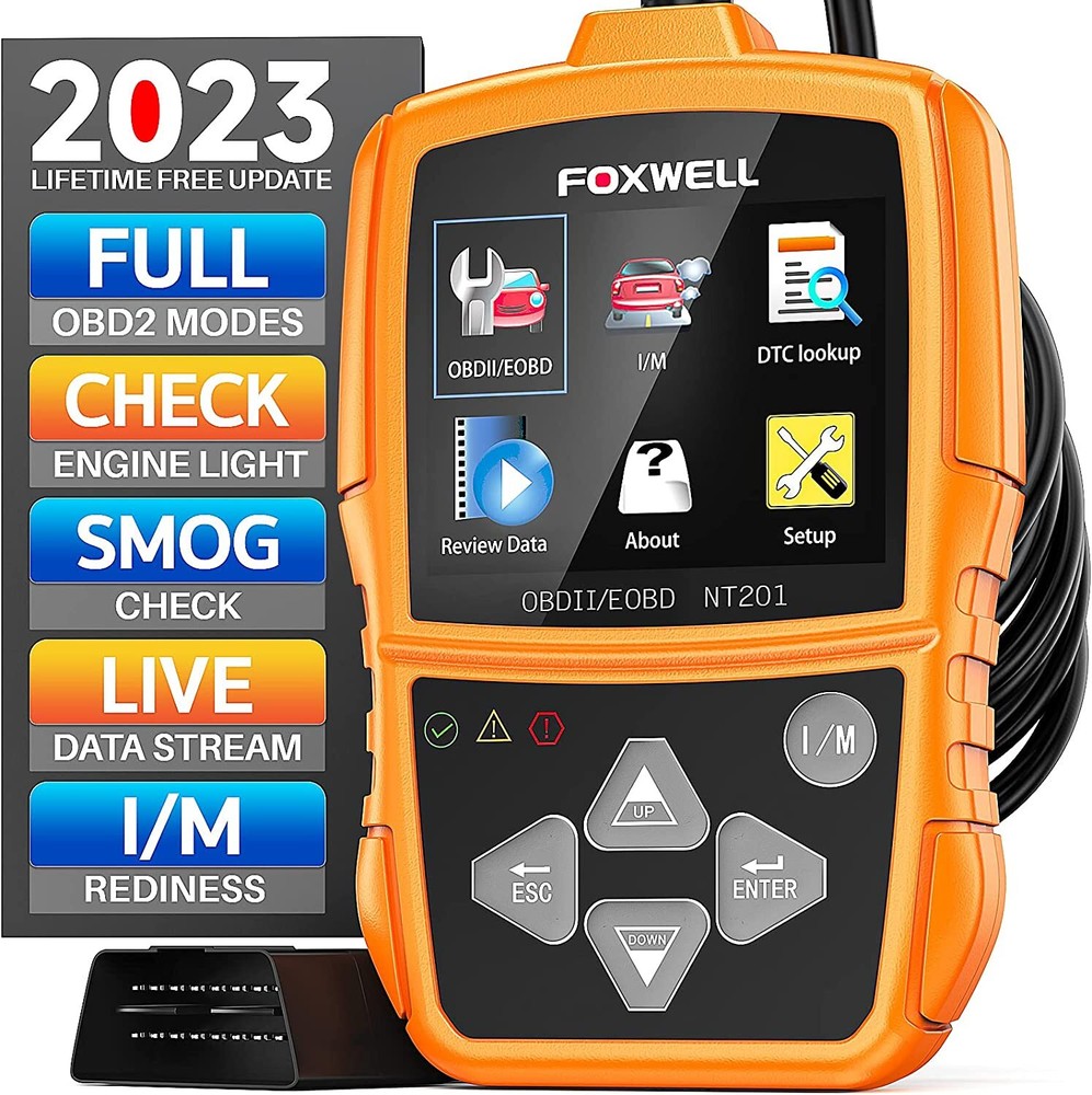 FOXWELL NT201 OBD2 Scanner Check Engine Light Car Code Reader OBDII Diagnostic