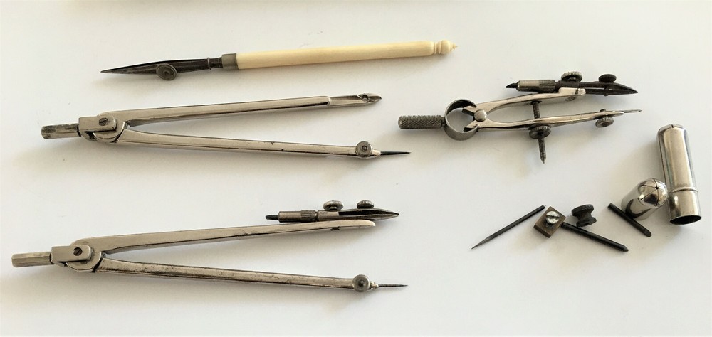 Vintage Cased Set of Engineering / Drawing Instruments